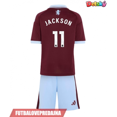 Lacne Dětský Futbalové dres Aston Villa Nicolas Jackson #11 2026-27 Krátky Rukáv - Domáci (+ trenírky)